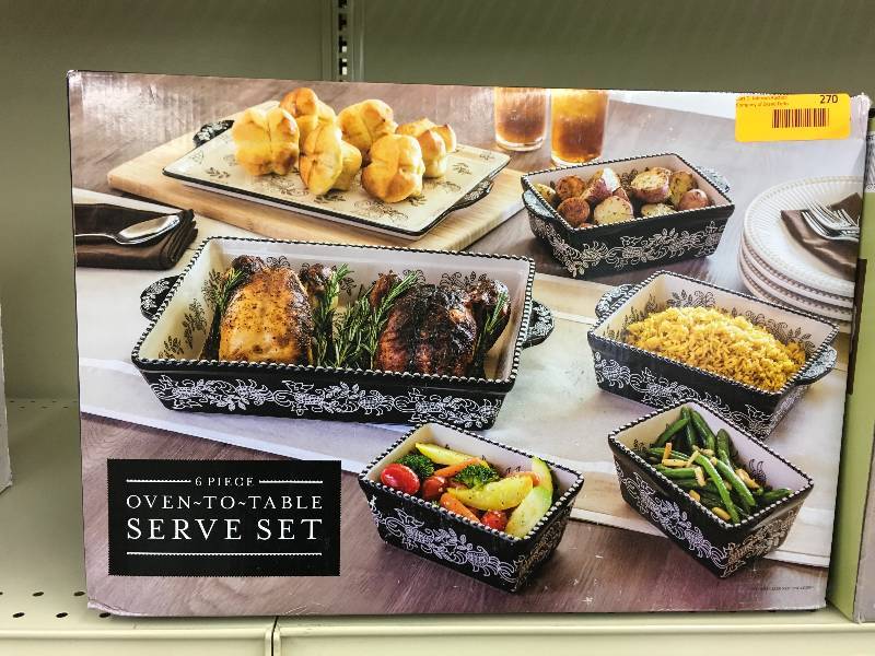 6PC OVEN TO TABLE SERVE SET
