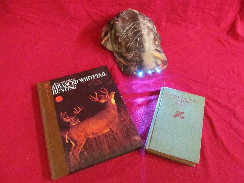 hat, books