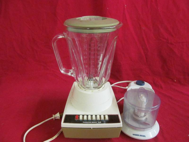 Hamilton Beach blender, Black and Decker chopper
