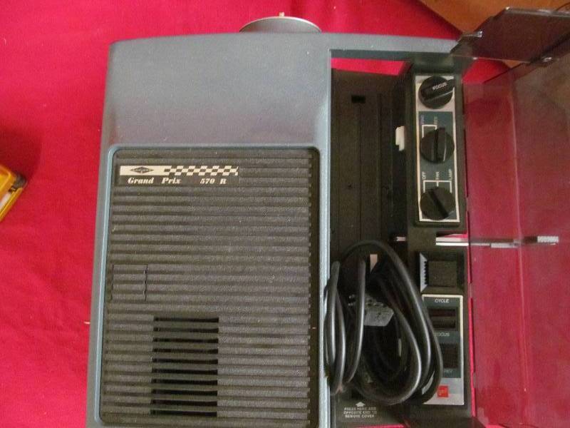 slide projector, slides