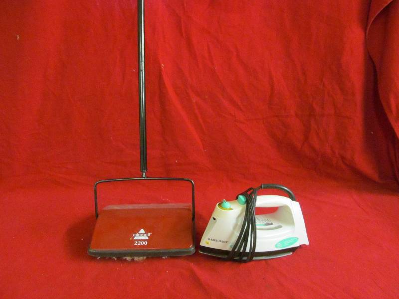 Bissel 2200 carpet sweeper,Black N Decker iron