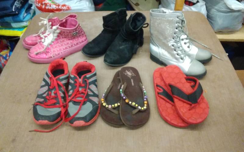 Lot Of Girls Shoes & Boots Size 4