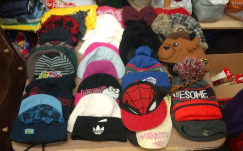 Large Lot Of Hats & Gloves, Yellow Cashmere Scarf