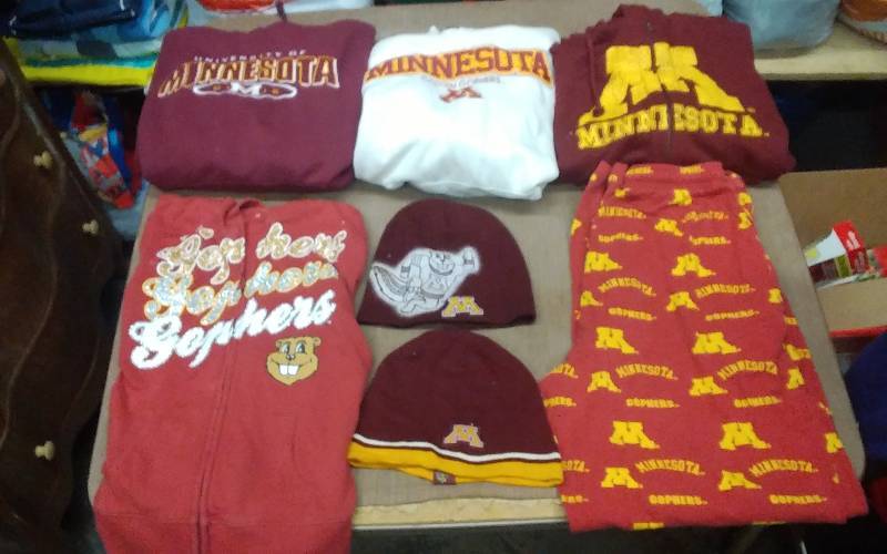 Lot Of Assorted Mn Gopher Apparel