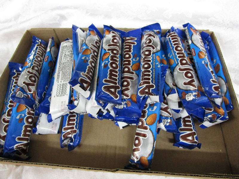 Box full of candy 38 ct Almond Joy  Shelf Pulled Items