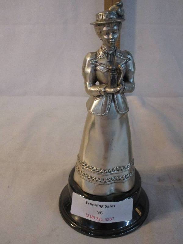 Avon Rare 8.5 Pewter  Mrs. Albee Award Sales Increase 1984-1985
