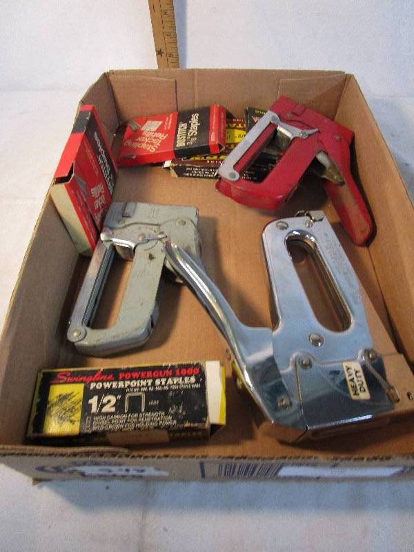 Various Staplers and Staples