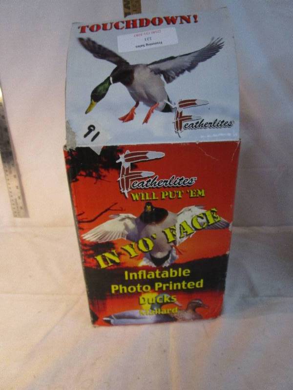 Featherlites 6 Inflatable Ducks Mallard 3 Drakes 3 Hens