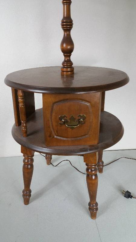 Wood Lamp Table