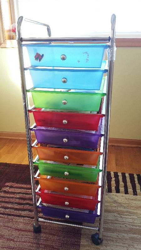 Multi-Colored Bin Organizer