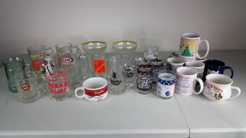 Vintage and Modern Mugs, Cups, Tumblers, Etc.