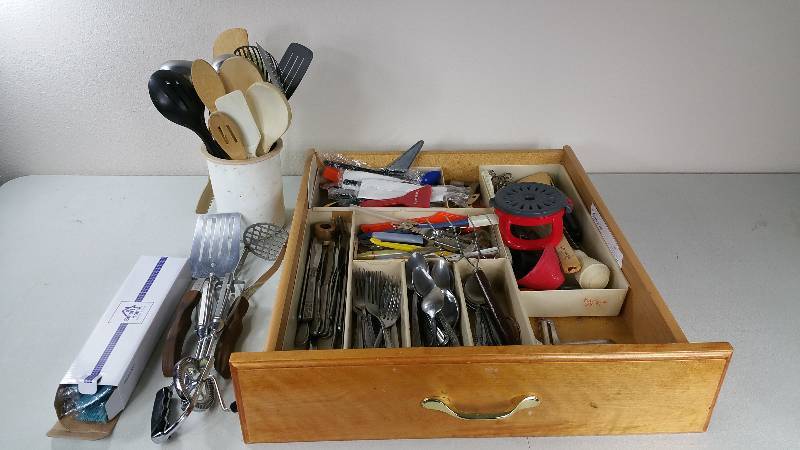 Large Group of Flatware, Utensils, Etc.
