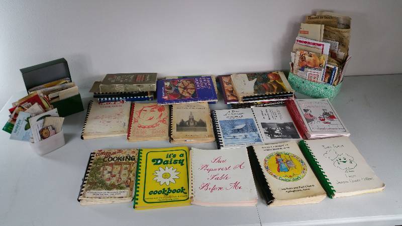 Group of Cookbooks & Recipes