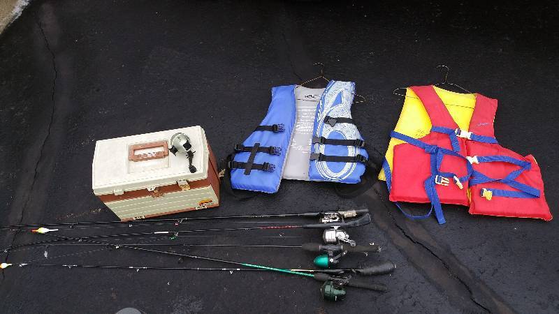 Tackle Box & Fishing Poles