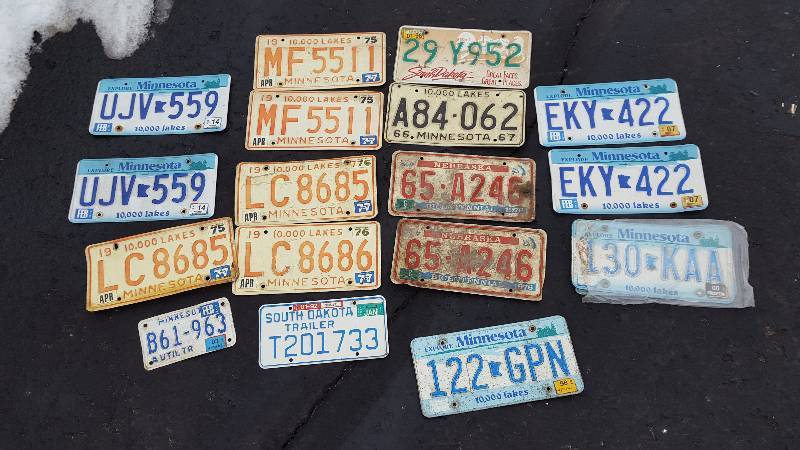 License Plates, Vintage, Etc.