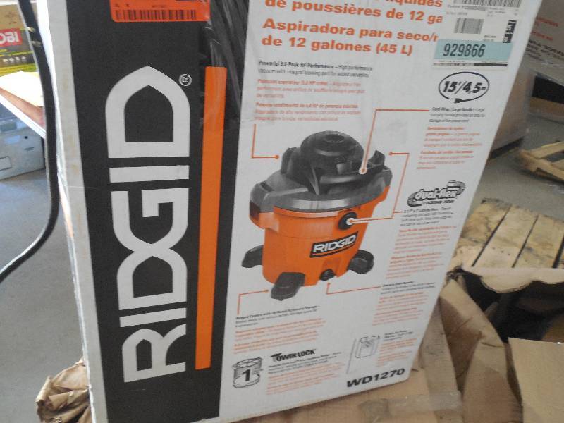 lot 21 image: RIDGID 12 Gal. 5.0-Peak HP Wet Dry Vac