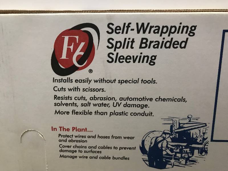 lot 523 image: SELF-WRAPING SPLIT BRAIDED SLEEVING