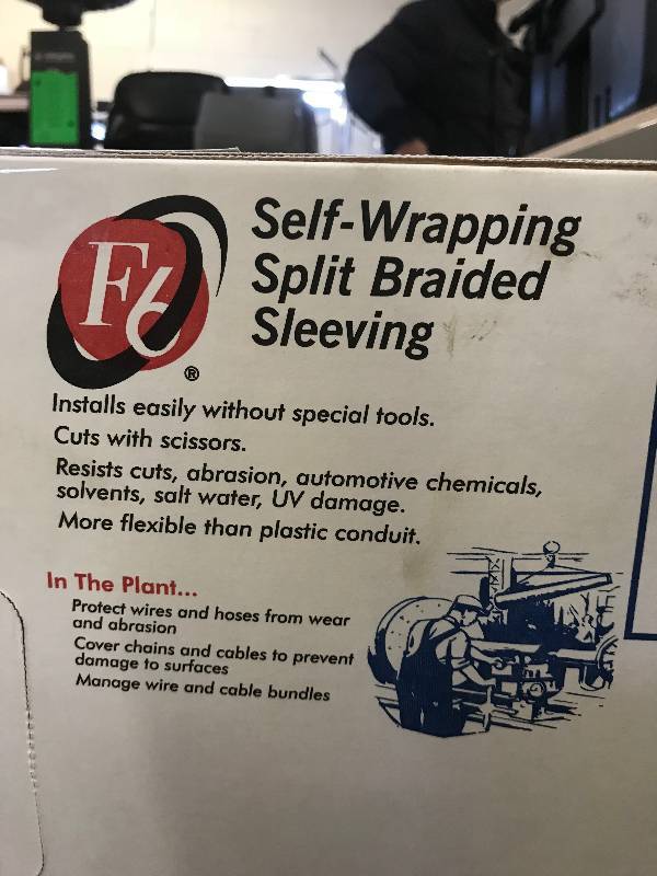 lot 525 image: SELF-WRAPPING SPLIT BRAIDED SLEEVING