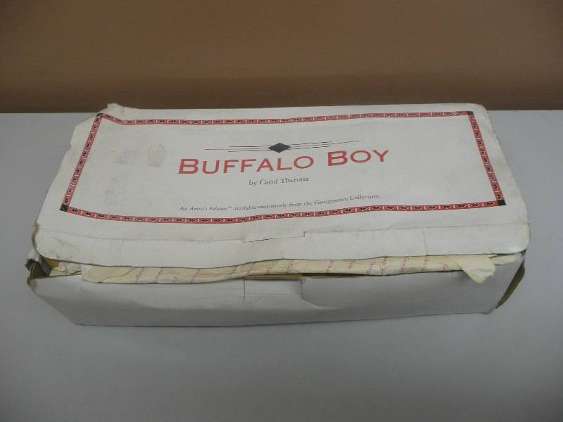lot 17 image: In Original Box Buffalo Boy Doll By Carol Theroux (with COA) - SEE PICTURES