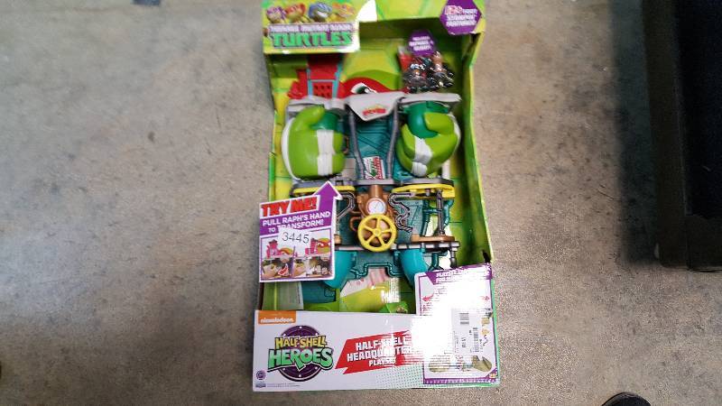 lot 3445 image: Teenage Mutant Ninja Turtles Half Shell Heroes Headquarters