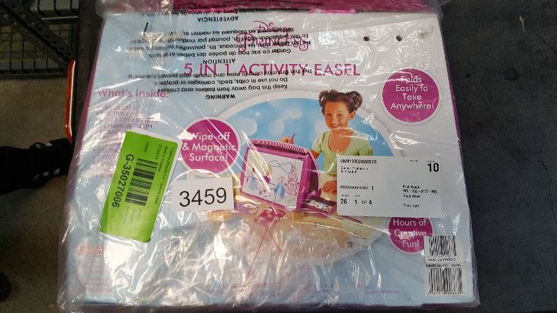 lot 3459 image: Disney Princess 5-in-1 Activity Easel