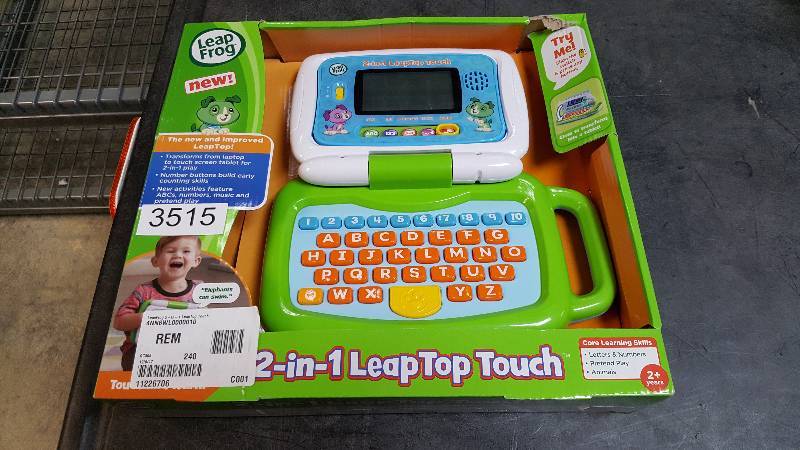 lot 3515 image: LeapFrog 2-in-1 LeapTop Touch - Green