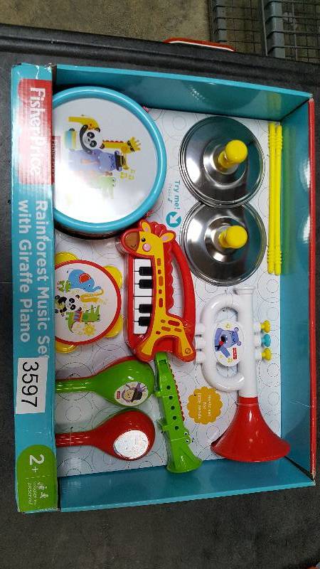lot 3597 image: Fisher-Price 10-Pc. Band Set with BONUS Giraffe Piano