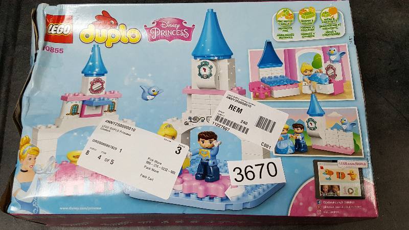 lot 3670 image: LEGO DUPLO Disney Princess Cinderellas Magical Castle 56-Pc. Building Set - 10855