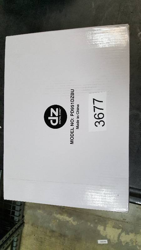 lot 3677 image: Digital Zone 9 Portable DVD Player with Remote Control and Dual Headphones