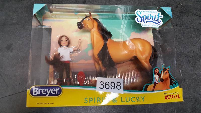lot 3698 image: Breyer Spirit and Lucky Gift Set