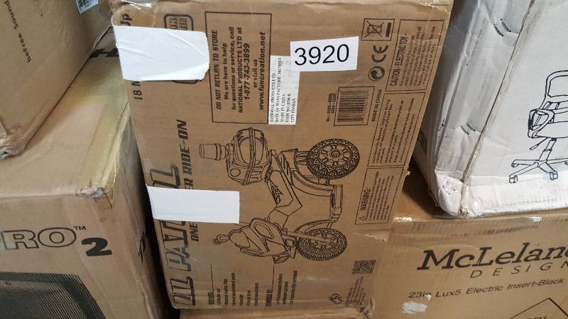 lot 3920 image: Kid Motorz Lil Patrol 6V Motorcycle Ride-On