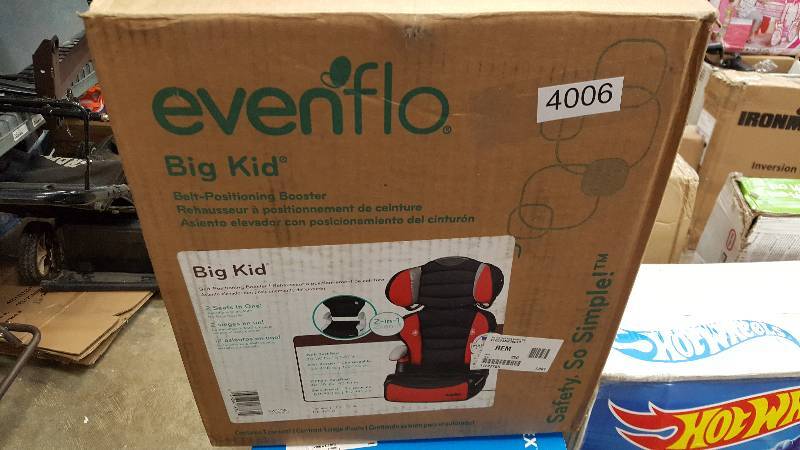 lot 4006 image: Evenflo Big Kid High-Back Booster Seat  Red