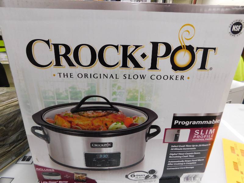 6 QT CROCK POT WITH LITTLE DIPPER CROCK
