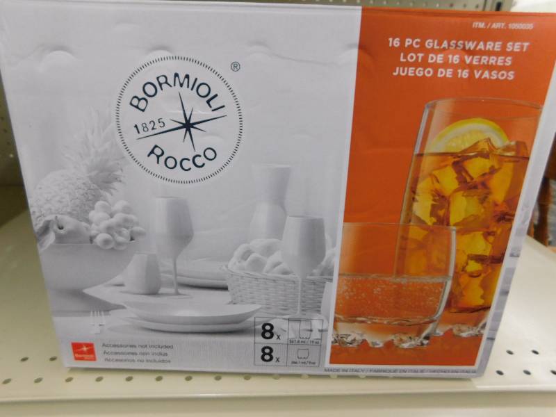 16PC GLASSWARE SET