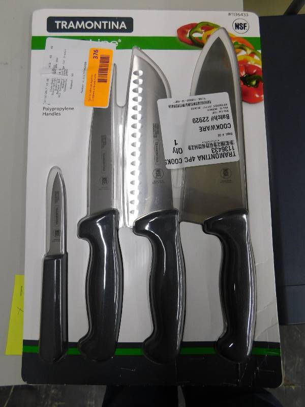 TRAMONTINA 4 PC COOKS KNIFE SET