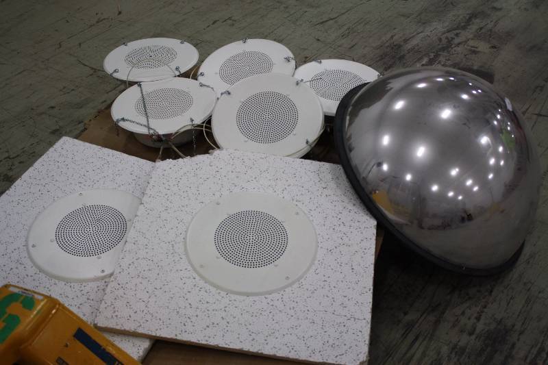 lot 53 image: Ceiling Speakers and Mirror