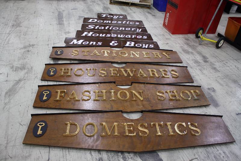 lot 64 image: Store Department Signs