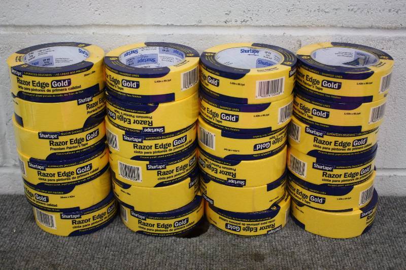 lot 24 image: 24 Rolls Of Razor Edge Gold Shurtape - New