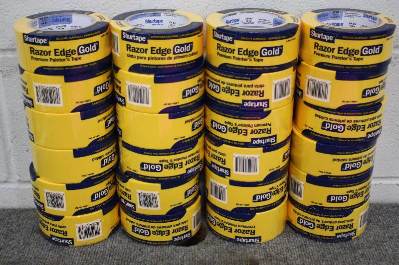 lot 25 image: 24 Rolls Of Razor Edge Gold Shurtape 2 - New