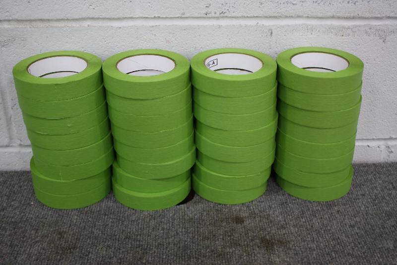 lot 27 image: 32 Rolls Green Masking Tape - 1 New