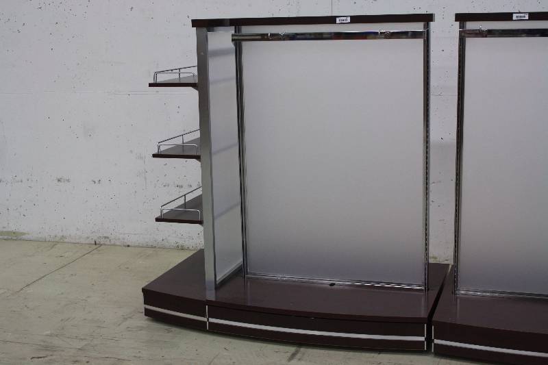 lot 40A image: 2 Retail Display Fixture Sections - 5ft Tall Each