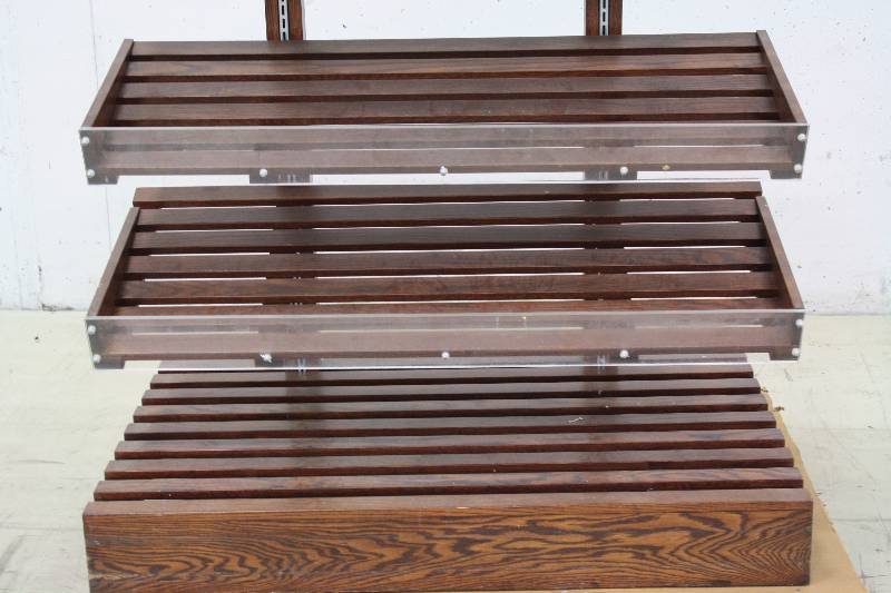 lot 96B image: Beautiful Heavy Duty Wood Retail Display