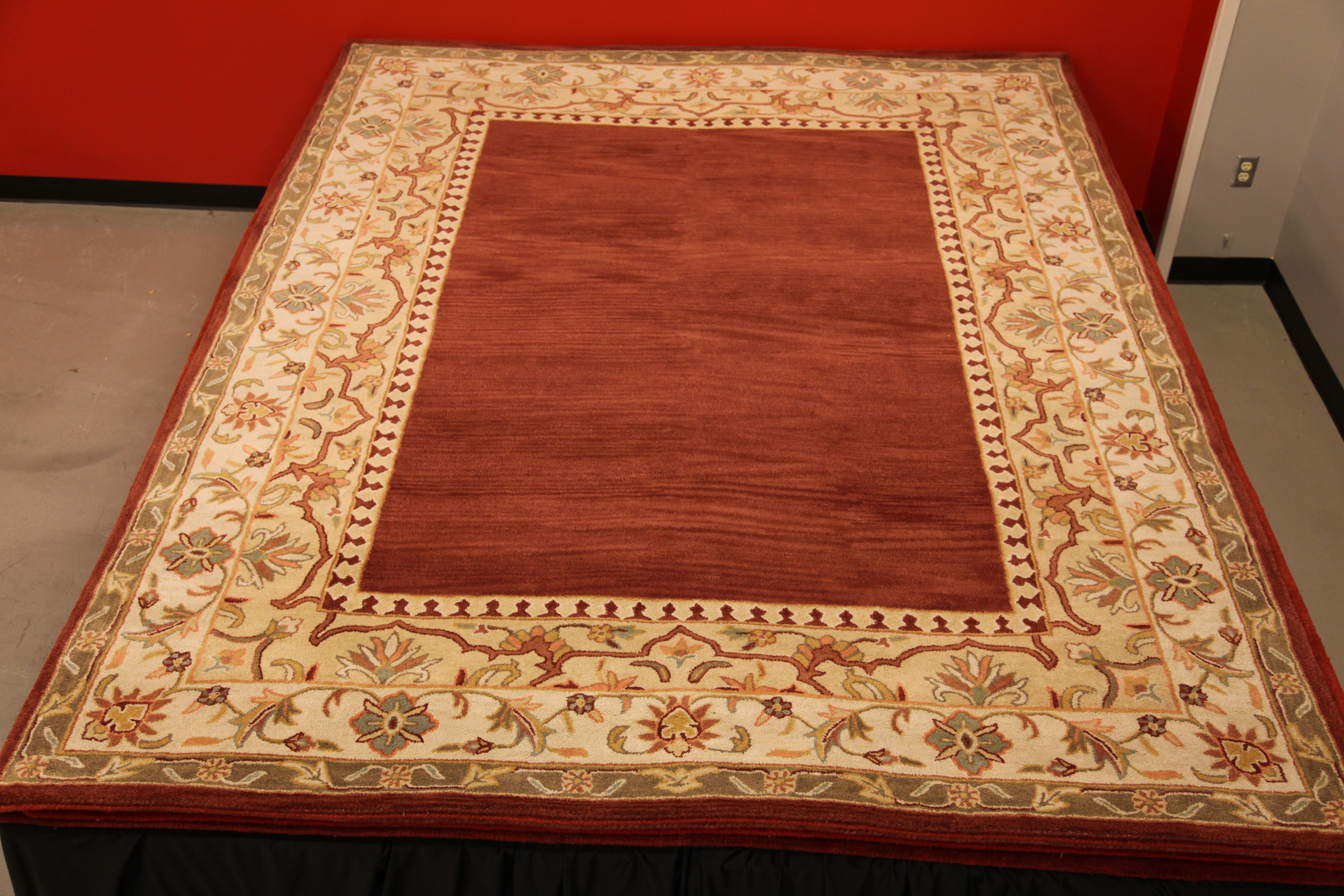lot 76A image: Toulon Large Area Rug 8 x 11 Terra Cotta