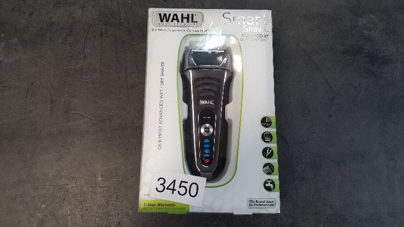 lot 3450 image: Wahl Smart Shave Rechargeable Lithium Ion Shaver