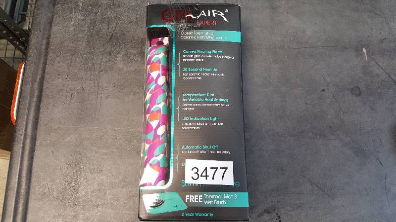 lot 3477 image: CHI Air Classic Ceramic Flat Iron 1 Limited Edition Summer Groove