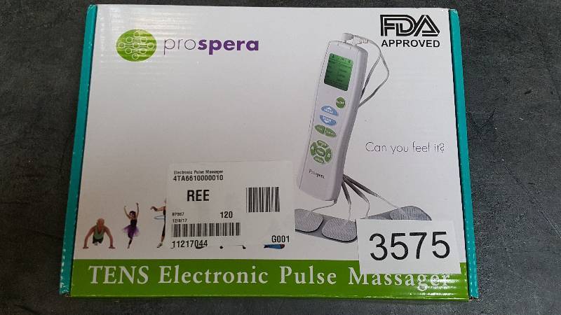 lot 3575 image: Prospera TENS Electronic Pulse Massager