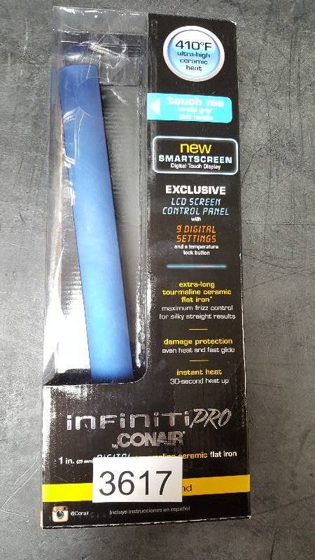 lot 3617 image: Conair Infiniti Pro Titanium Digital Flat Iron