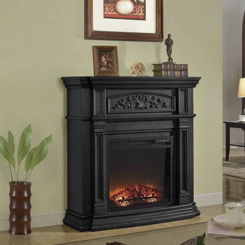 Mcleland Design Media Fireplace Mantel Black Household Items