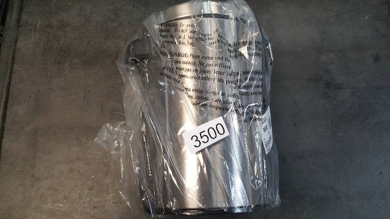 Nine Stars 1-Gallon Round Motion-Sensor Trash Can