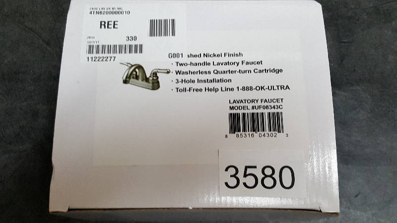 Ultra Faucets 2-Handle Bathroom Faucet - Nickel